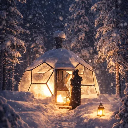 Daire Aurora Igloo Village Yllaes - Hot Tub